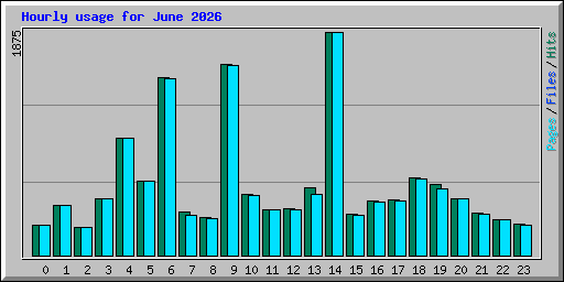 Hourly usage for June 2026